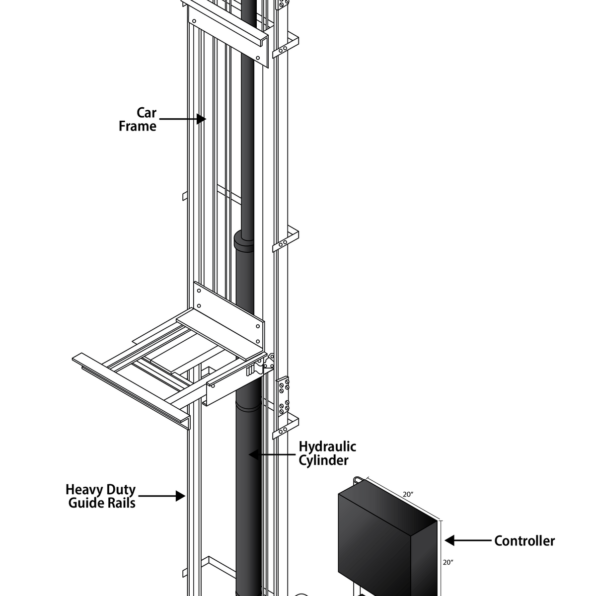 Home Elevator Kit - Residential Elevator Shipped to Your Home ...